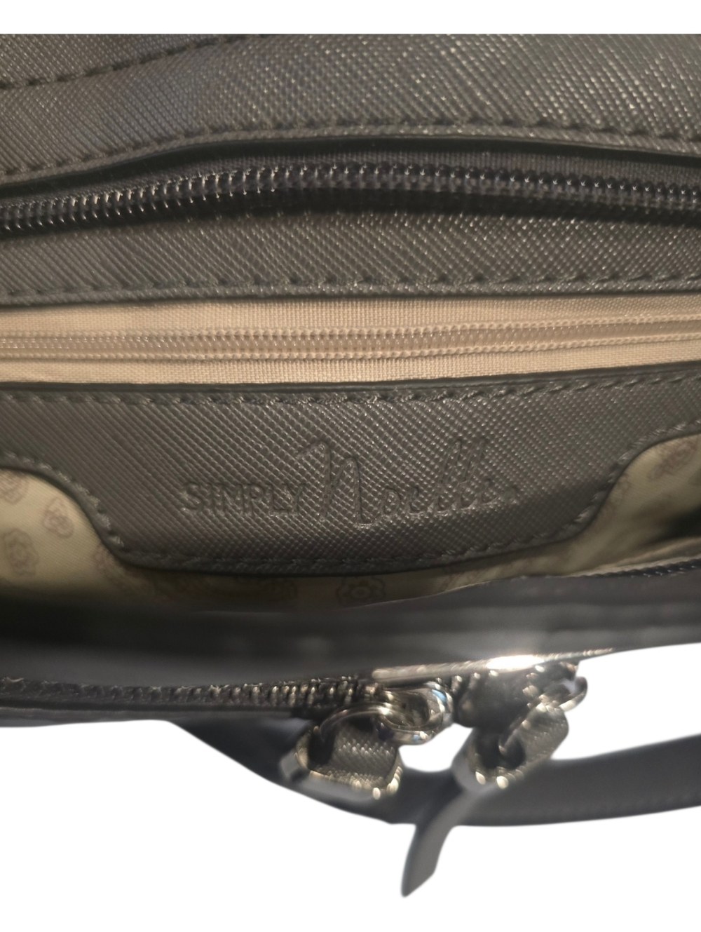 Simply Noelle Compact Gray Crossbody Bag Everyday Style Nylon Body - Picture 6 of 12